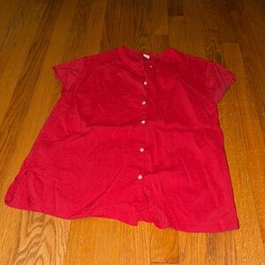 Red button up